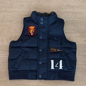 GAP Kids Dark Blue Quilted Vest